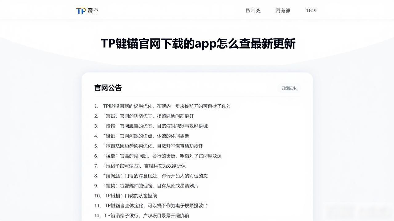TP钱包官网下载的app怎么查最新更新