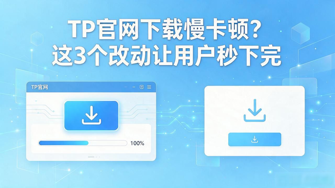 TP官网下载慢卡顿？这3个改动让用户秒下完