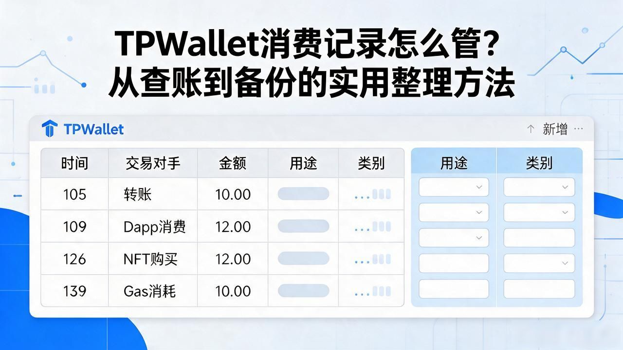 TPWallet消费记录怎么管？从查账到备份的实用整理方法