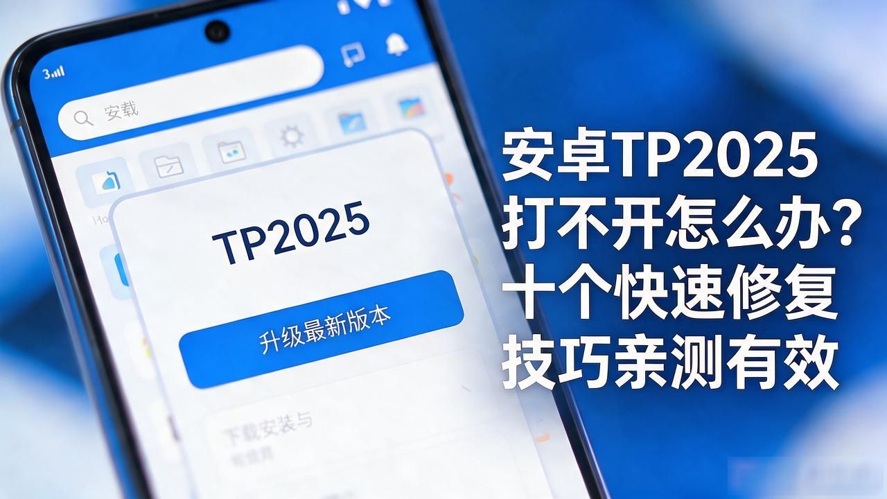 TP2025无法打开解决方法_安卓TP2025闪退修复教程_安卓TP2025打不开怎么办?十大快速修复技巧