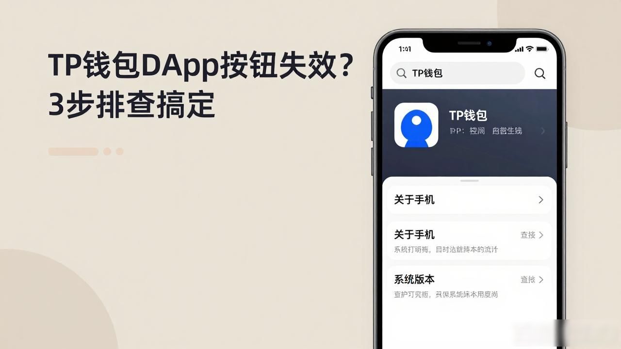 TP钱包DApp按钮失效？3步排查搞定