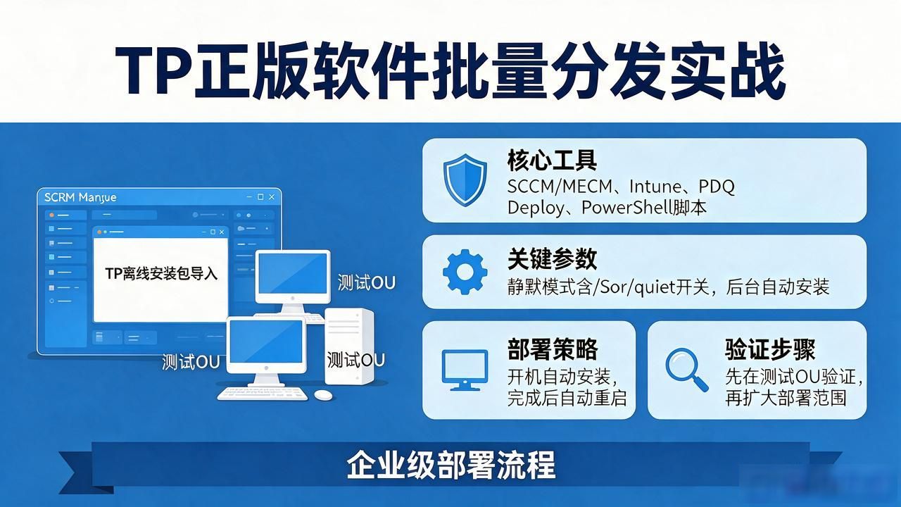 TP正版软件批量分发：管理员高效部署实战