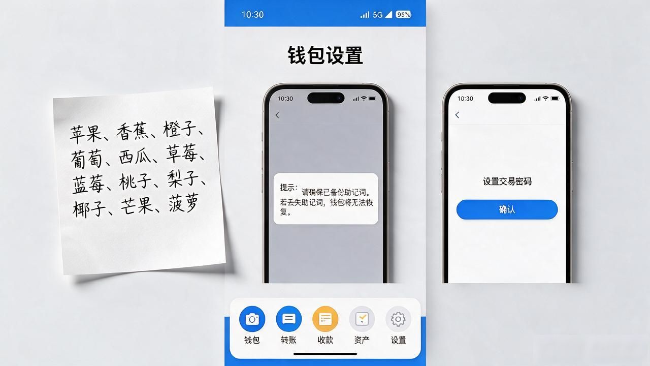 TP钱包助记词备份与交易密码设置方法_如何在2025 TP钱包官网下载中操作更便捷?_TP钱包官网下载路径及安装设置技巧