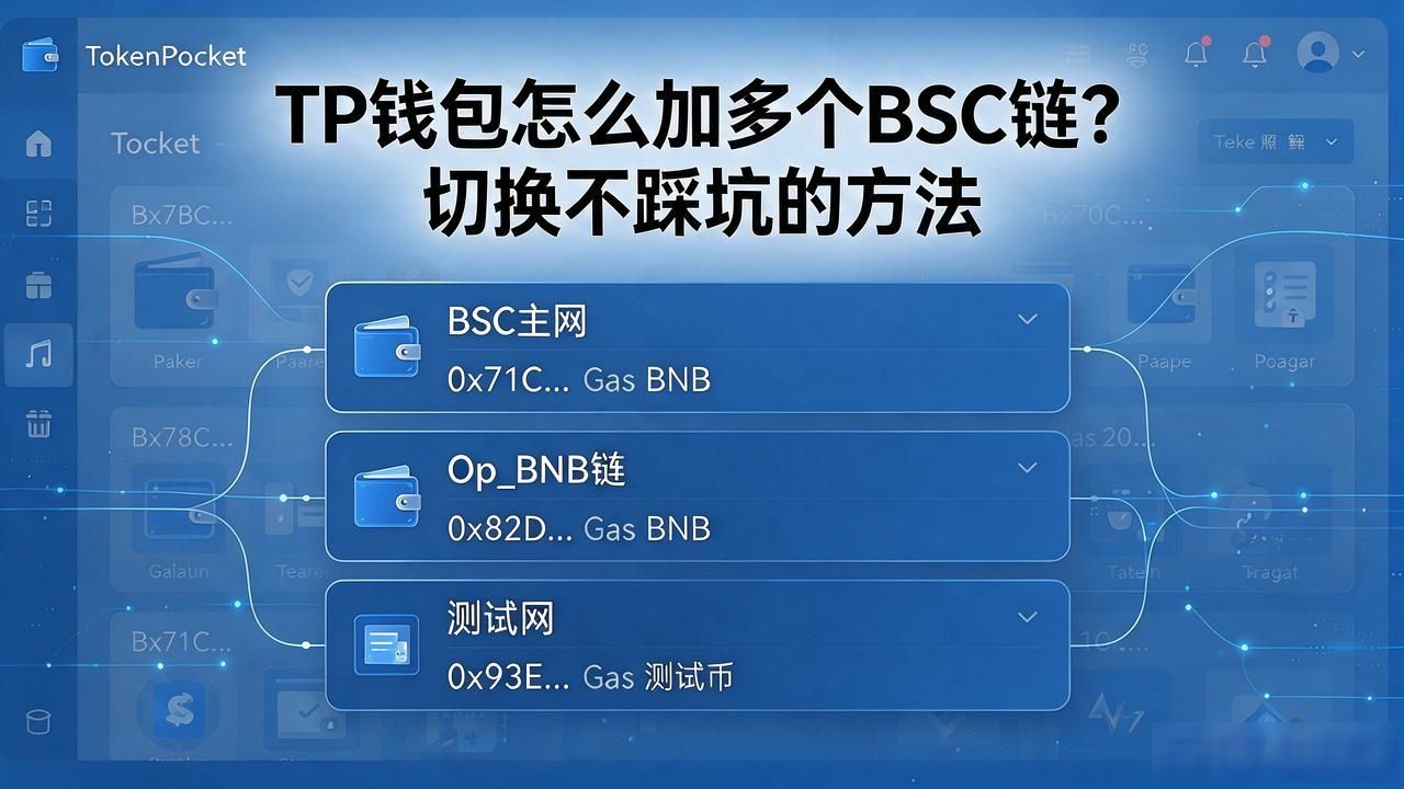 TP钱包怎么加多个BSC链？切换不踩坑的方法