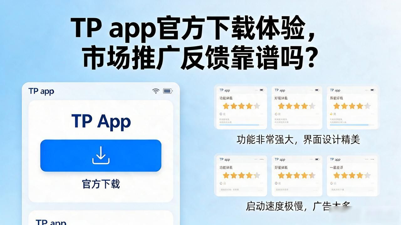 TP app官方下载体验，市场推广反馈靠谱吗