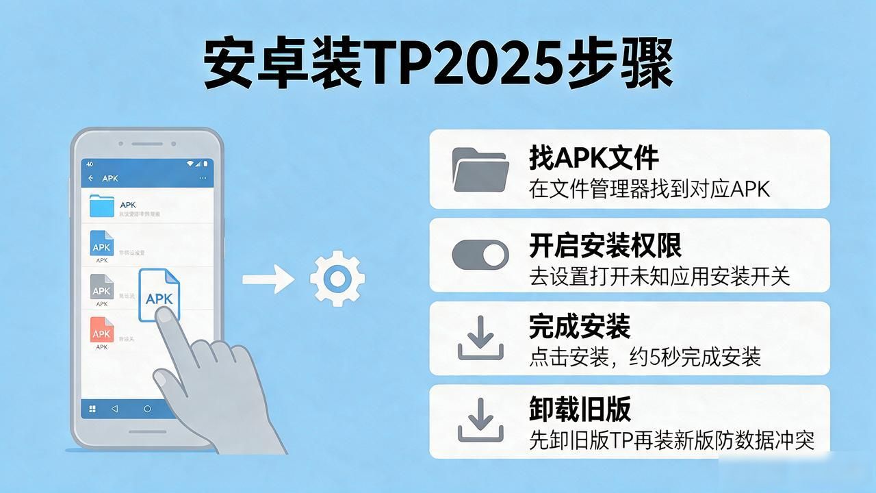 安卓手机怎么装TP 2025最新版？官方下载安装步骤写全了