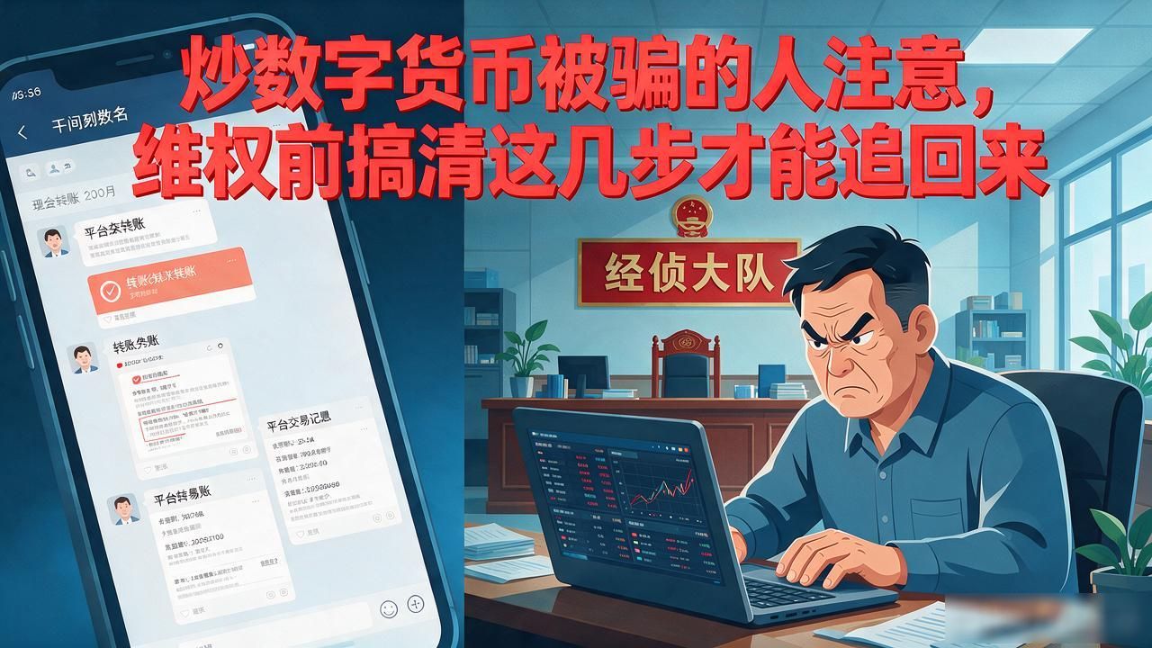 炒数字货币被骗的人注意，维权前搞清这几步才能追回来
