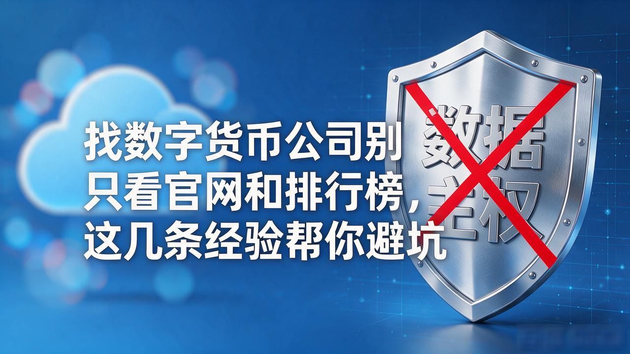 找数字货币公司别只看官网和排行榜，这几条经验帮你避坑