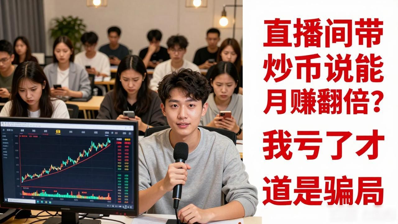 直播间带你炒币说能月赚翻倍？我亏了才知道是骗局