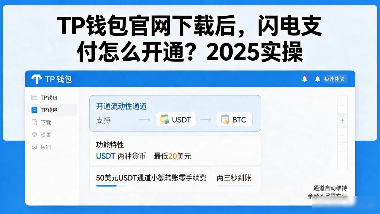 如何在2025 TP钱包官网下载中使用闪电支付？_TP钱包2025版闪电支付教程_Lightning Network小额转账零手续费