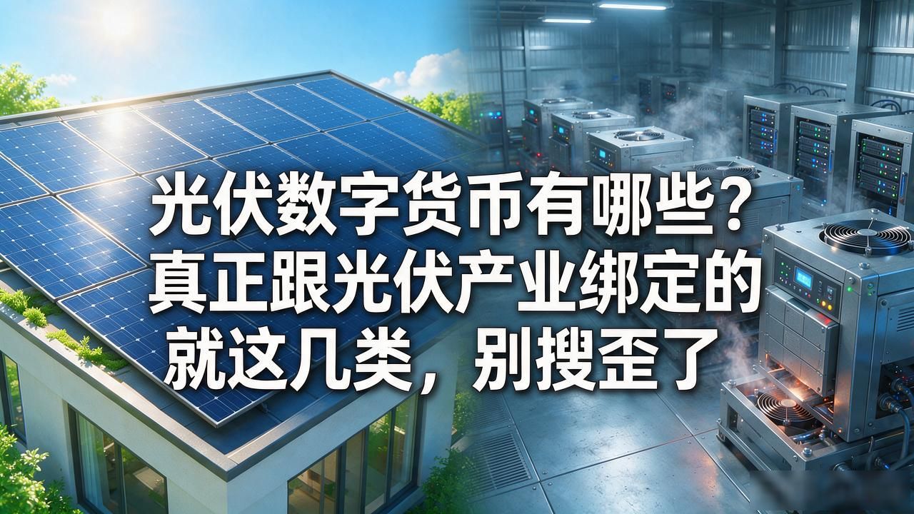 光伏数字货币有哪些？真正跟光伏产业绑定的就这几类，别搜歪了