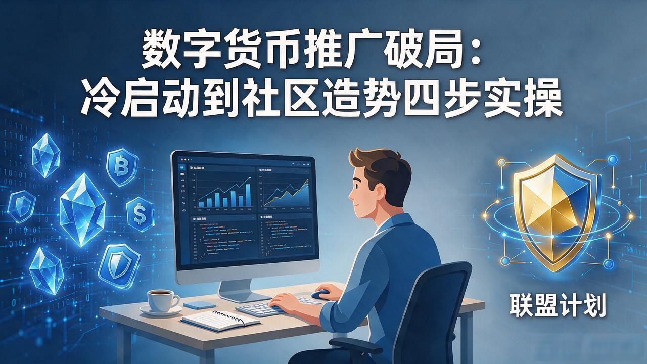 数字货币推广怎么破局？从冷启动到社区造势的四步实操营销策略