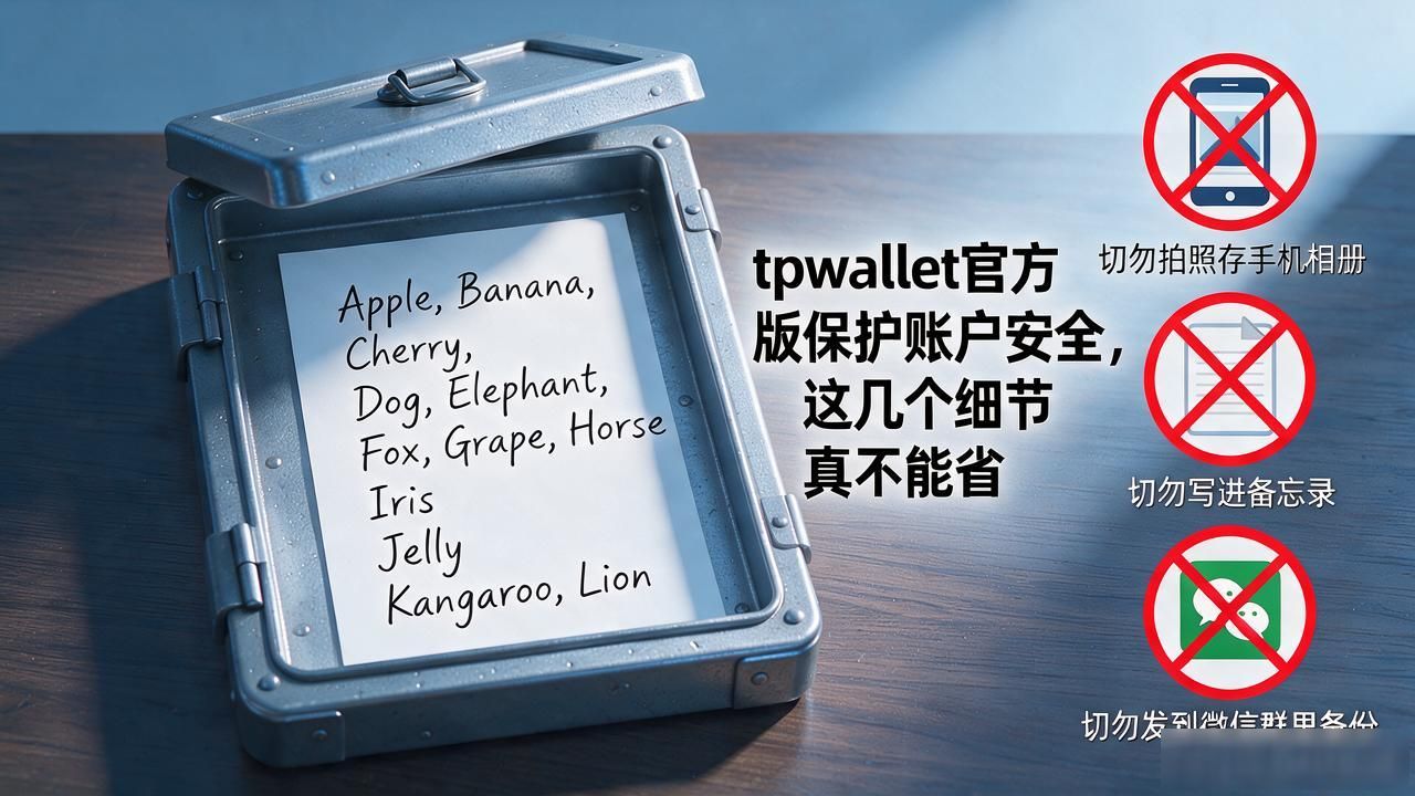 确保安全:使用tpwallet官方版时要注意哪些账户保护措施?_tpwallet官方版账户安全_助记词备份防火防水