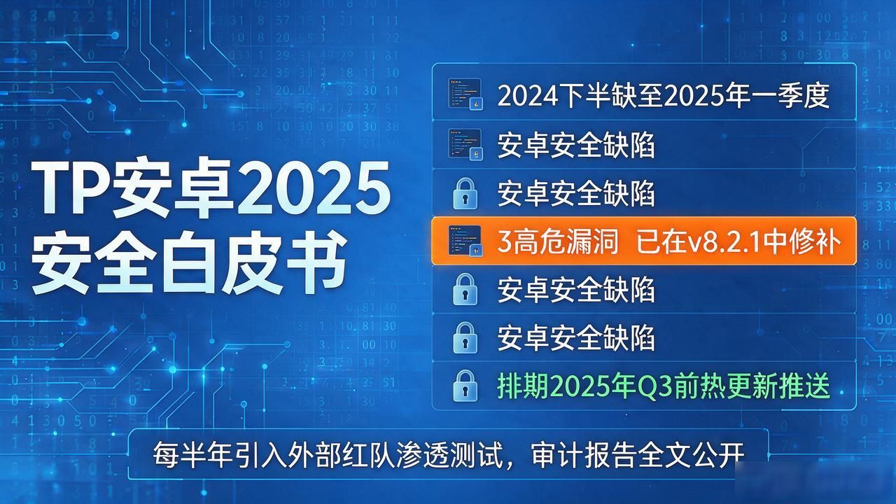 tp安卓2025版安全白皮书发布:数据存储机制与漏洞修复计划!_TP钱包漏洞修复计划时间线_TP钱包安卓端安全白皮书数据存储机制