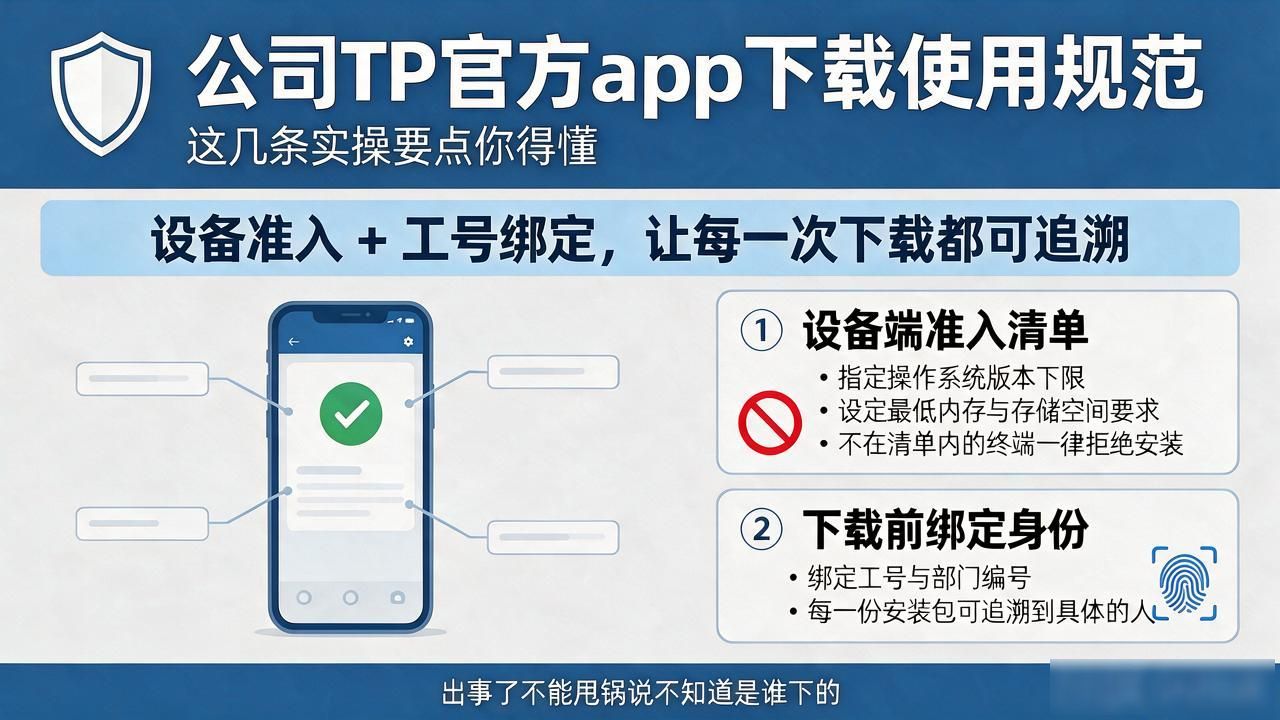 公司TP官方app下载使用规范怎么定？这几条实操要点你得懂